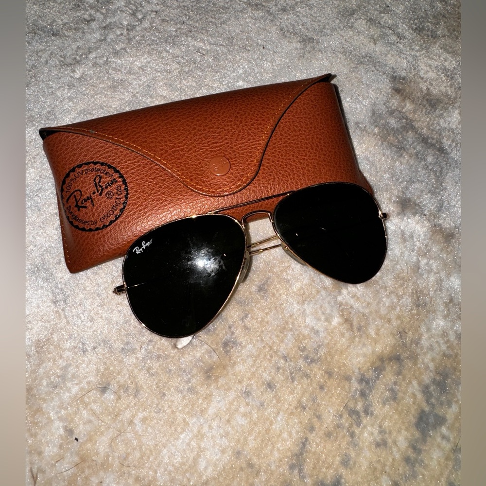 Gold ray bans